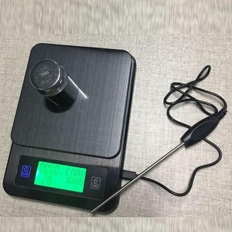 Coffee Timer Scale with Thermometer